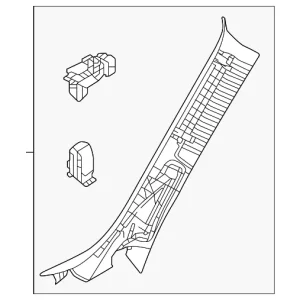 Windshield Pillar Trim - Mazda (KBB3-68-160-75)