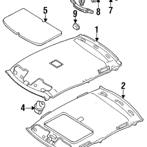 Visor Bracket - Mazda (GA2K-69-261-27)