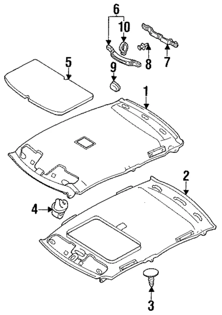 Visor Bracket - Mazda (GA2K-69-261-27)