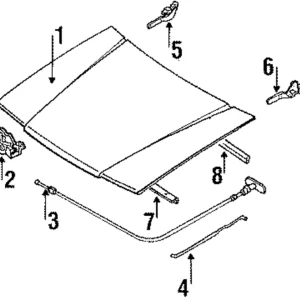 Release Cable - Mazda (B092-56-710B)