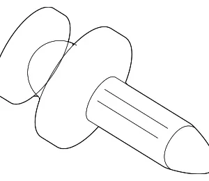 Front Spoiler Fastener - Mazda (N115-50-EA1A)