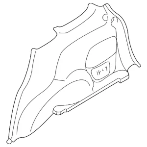 Quarter Trim Panel - Mazda (EC01-68-850L-22)