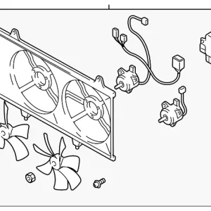 Fan Assembly - Mazda (AJB4-15-025E)