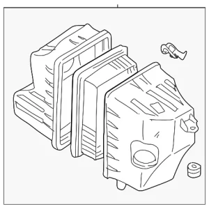 Air Cleaner Assembly - Mazda (AJC1-13-030A)