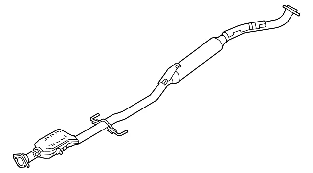 Converter & Pipe - Mazda (PY78-20-55X)