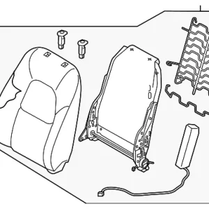Seat Back Assembly - Mazda (KN3R-88-180-02)