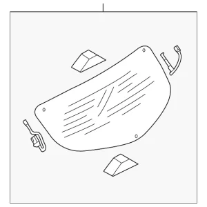 Lift Gate Glass - Mazda (BBN9-63-930B)