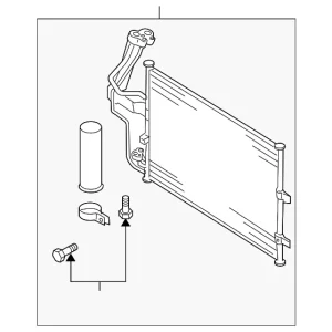 Condenser Assembly - Mazda (BBP2-61-480C)