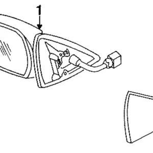 Mirror Glass - Mazda (EA01-69-123)