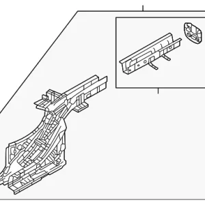 Frame(R) Rear Side - Mazda (DGH9-53-810D)
