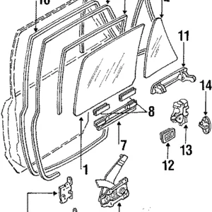 Window Regulator - Mazda (B092-72-560A)