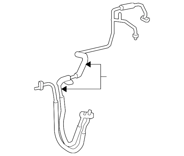A/C Manifold Hose Assembly - Mazda (ZZCA-61-462)