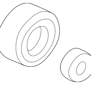 Accessory Drive Belt Idler Pulley - Mazda (K805-15-94XA)
