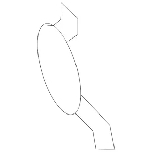 Tow Bracket Cover - Mazda (BR5V-50-A11A-33)