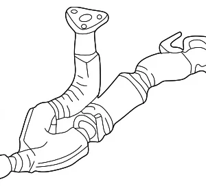 Exhaust Pipe - Mazda (KL72-40-500)