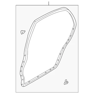 Surround Weather-Strip - Mazda (GD7A-72-760C)