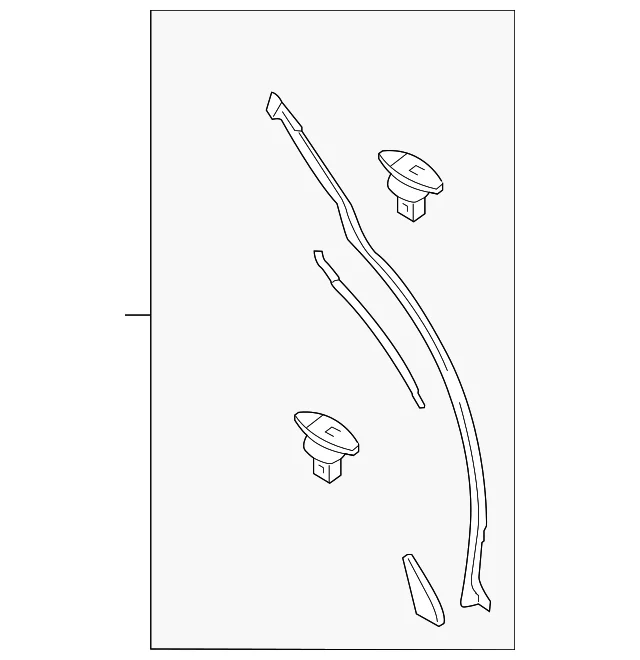 Rear Weather-Strip - Mazda (TK48-73-76ZB)