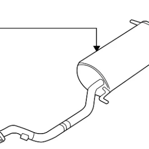 Intermediate Pipe - Mazda (GY01-40-100E)