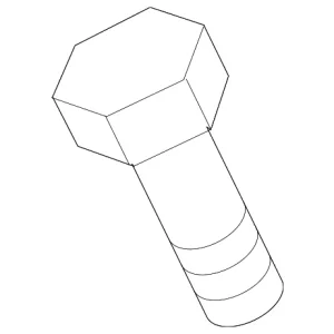 Air Inlet Duct Mount Bolt - Mazda (9XG1-03-179L)