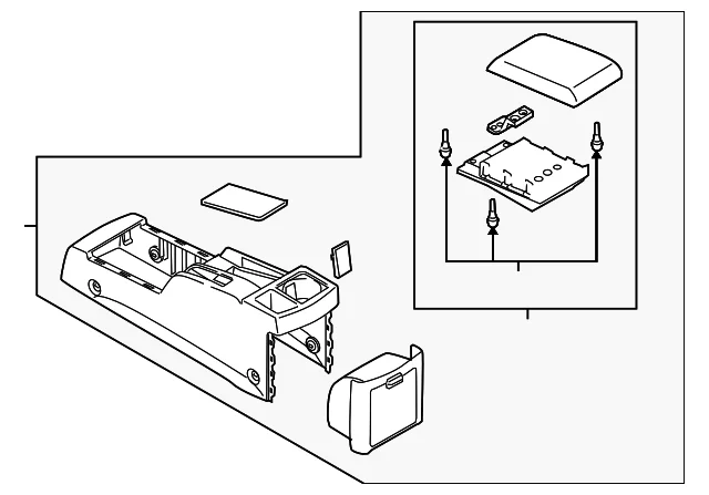 Rear Console - Mazda (CC30-64-420G-02)