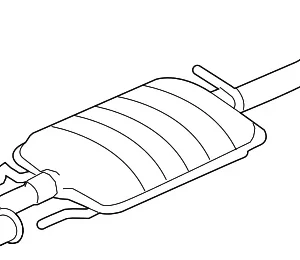 Exhaust Muffler - Mazda (ZZD1-40-200)