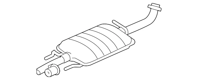 Muffler & Pipe - Mazda (ZZD2-40-500)