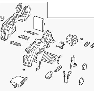 AC & Heater Assembly - Mazda (TD11-61-87XE)