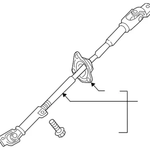 Intermediate Shaft - Mazda (NA1P-32-090B)