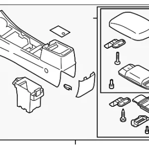 Console Assembly - Mazda (GP7A-64-420B-02)