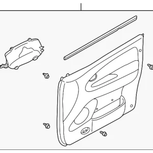 Door Trim Panel - Mazda (LC76-68-420H-05)