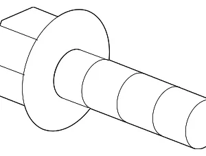 Seat Belt Assembly Lower Bolt - Mazda (9946-61-030)