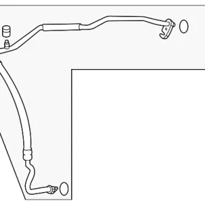 A/C Refrigerant Suction Hose - Mazda (DEKL-61-462)