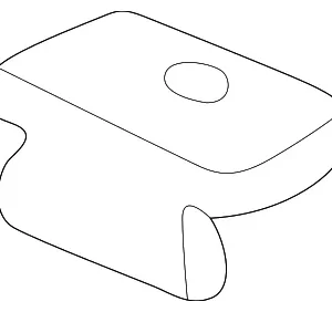 Seat Belt Anchor - Mazda (ZZM2-53-784)