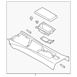 Console Panel - Mazda (N243-64-420C-02)