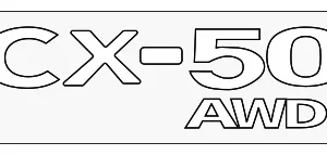 Hatch Emblem - Mazda (VA41-51-720)