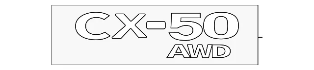 Hatch Emblem - Mazda (VA41-51-720)