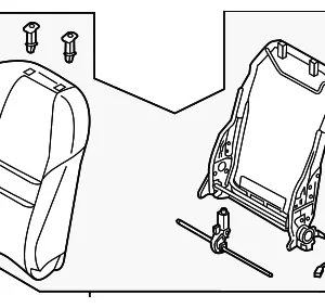 Seat Back Assembly - Mazda (TN39-88-180-02)