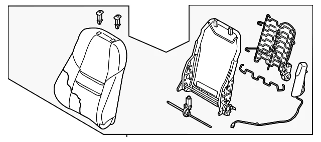 Seat Back Assembly - Mazda (TN41-88-180-2A)