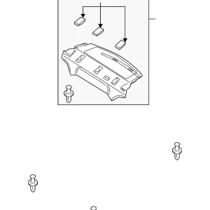 Pkg Tray Trim - Mazda (BBM4-68-3A0B-02)