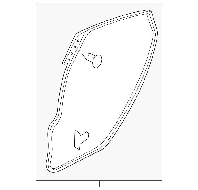 Surround Weather-Strip - Mazda (BBN9-72-760D)