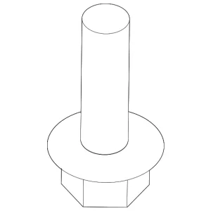 Lower Control Arm Adjust Bolt - Mazda (F151-34-66Z)