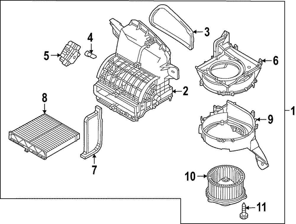 Blower Assembly - Mazda (VA56-61-140)