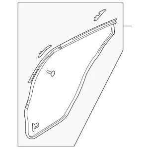 Door Weather-Strip - Mazda (GS3L-73-760D)