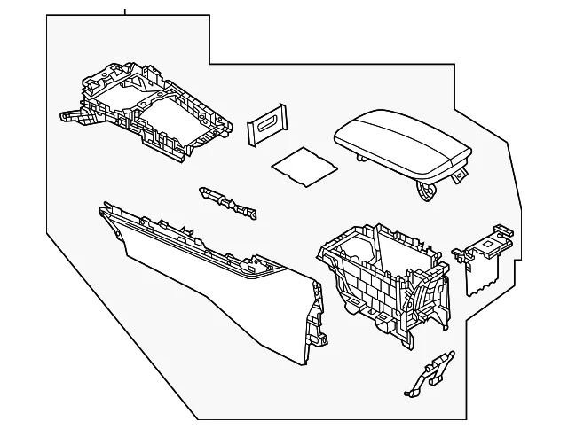 Center Console - Mazda (DGK1-64-420A-12)