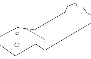Rocker Molding Rear Bracket - Mazda (KD53-51-V36A)