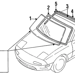 Weatherstrip Retainer - Mazda (GJ21-50-891)