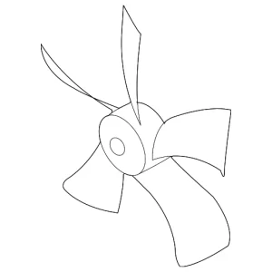 Fan Blade - Mazda (CA28-15-140)