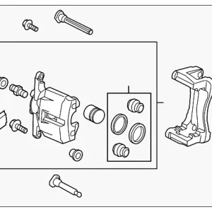 Caliper Assembly - Mazda (K0Y1-33-98Z)