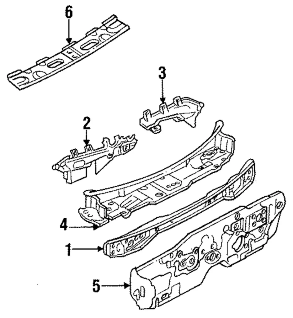 Cowl Top Panel - Mazda (B481-70-62YC)
