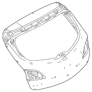 Lift Gate - Mazda (BBY6-62-02XB)